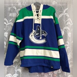 47’ Brand Vancouver Canucks Fleece Jersey Mens Large